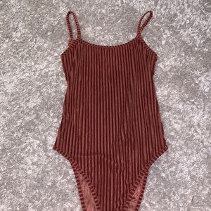 Red velvet bodysuit